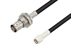 BNC Female Bulkhead to SMA Male Cable Using RG58 Coax