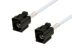 Black FAKRA Jack to FAKRA Jack Cable 100 CM Length Using RG188-DS Coax