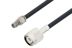SMA Female to TNC Male Cable 48 Inch Length Using LMR-195-FR Coax , LF Solder