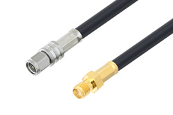 SMA Male to SMA Female Cable 100 cm Length Using LMR-240 Coax