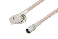 SMA Male Right Angle to MCX Jack Cable Using RG316 Coax
