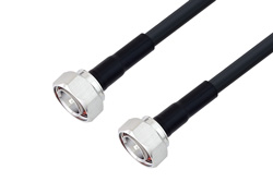 7/16 DIN Male to 7/16 DIN Male Low Loss Cable Using LMR-400 Coax