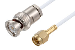 BNC Male to SMA Male Cable Using RG188 Coax