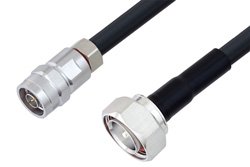 N Male to 7/16 DIN Male Low Loss Cable 150 CM Length Using LMR-400 Coax