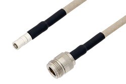 SMB Plug to N Female Cable Using RG141 Coax