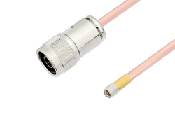 N Male to SMA Male Cable 36 Inch Length Using RG401 Coax