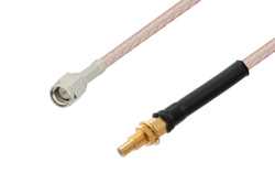 SMA Male to SSMC Jack Cable 12 Inch Length Using RG316-DS Coax