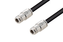 75 Ohm N Female to 75 Ohm N Female Cable 100 cm Length Using 75 Ohm RG11 Coax
