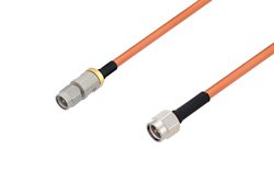 3.5mm Male to SMA Male Cable 12 Inch Length Using RG402 Coax with HeatShrink, LF Solder