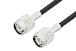 TNC Male to TNC Male Cable 48 Inch Length Using LMR-195-FR Coax