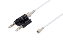 Banana Plug to SMA Male Cable 100 cm Length Using RG188-DS Coax