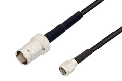 BNC Female to SMA Male Cable Using RG174 Coax