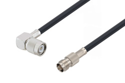 TNC Male Right Angle to TNC Female Cable Using LMR-240 Coax