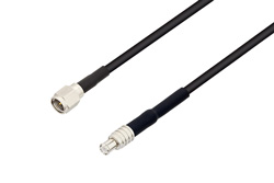 SMA Male to MCX Plug Cable 100 cm Length Using RG174 Coax