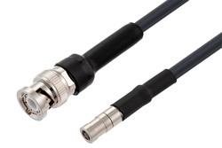 BNC Male to SMB Plug Cable 100 cm Length Using LMR-195-FR Coax with HeatShrink