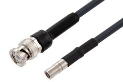 BNC Male to SMB Plug Cable Using LMR-195-FR Coax with HeatShrink