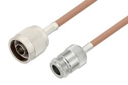 N Male to N Female Cable 24 Inch Using RG400 Coax