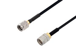 2.4mm Male to 1.85mm Male Cable 50 cm Using PE-SR405FLJ Coax