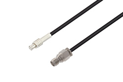 MCX Plug to SMA Female Cable 48 Inch Length Using LMR-100 Coax , LF Solder
