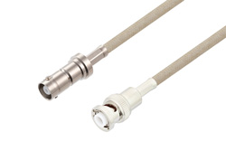 MHV Female to MHV Male Cable 100 cm Length Using RG141 Coax