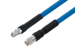Plenum Rated SMA Female to SMA Male Low PIM Cable Using SPP-250-LLPL Coax , LF Solder in 100CM