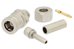 SMB Plug Connector Crimp/Solder Attachment for RG178, RG196