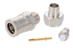 SMB Plug Connector Clamp/Solder Attachment for RG174, RG316, RG188, 0.100 inch, PE-B100, PE-C100, LMR-100