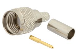 Mini UHF Male Connector Crimp/Solder Attachment for RG58, RG303, RG141, PE-C195, PE-P195, LMR-195, 0.195 inch