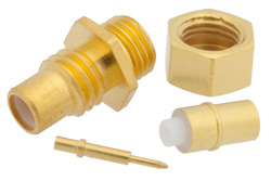 SMC Jack Connector Clamp/Solder Attachment For PE-SR405AL, PE-SR405FL, RG405