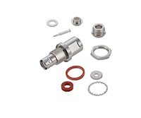 SHV Jack Bulkhead Connector Clamp/Solder Attachment For RG58, RG55, RG141, RG142, RG223, RG400, .480 inch D Hole
