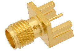 SMA Female Connector Solder Attachment .031 inch End Launch PCB