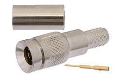 1.0/2.3 Plug Connector Crimp/Solder Attachment For RG55, RG142, RG223, RG400