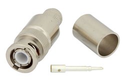 BNC Male Connector Crimp/Solder Attachment for PE-C400, LMR-400