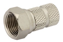 75 Ohm F Male Connector Twist Attachment for RG59B/U, RG62, RG71