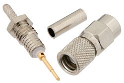 10-32 Male Connector Crimp/Solder Attachment for RG178, RG196