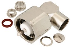 LC Male Right Angle Connector Clamp/Solder Attachment for RG14, RG217