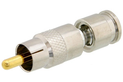 75 Ohm RCA Male Connector Compression Attachment For Mini 59, PE-B159