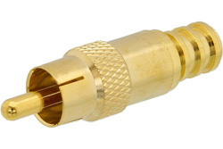 75 Ohm RCA Male Precision Connector Crimp/Solder Attachment for 1855A-BK, 1855A-BL, 1855A-BR, 1855A-GR, 1855A-GY, 1855A-OR, 4855R-BK, 4855R