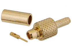MMCX Plug Connector Crimp/Solder Attachment For RG178, RG196, Easy Grip