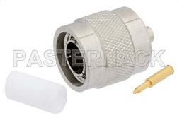 TNC Male Connector Solder Attachment for PE-SR405AL, PE-SR405FL, PE-SR405FLJ, PE-SR405TN, RG405