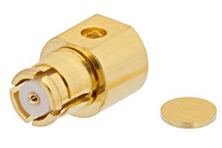 SMP母头直角连接器，焊接附件，用于PE-047SR、PE-SR047AL、PE-SR047FL，频率高达8GHz