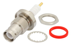 SHV Jack Bulkhead Mount Connector Solder Attachment Solder Cup Terminal, .480 inch D Hole