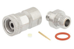 1.85mm公头螺纹连接器，夹钳/焊接附件，用于PE-P086