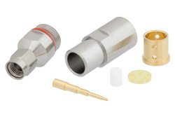 SMA Male Precision Connector Clamp/Solder Attachment for PE-P300LL, .490 inch Diameter Body