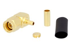 SMA Male Right Angle Connector Crimp/Solder Attachment for RG316, RG174, RG188
