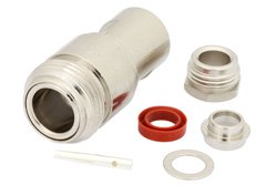 75 Ohm N Female Connector Clamp/Solder Attachment for RG59B/U, RG62, RG71