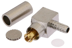 MC-Card Plug Right Angle Connector Crimp/Solder Attachment for RG188-DS, RG316-DS