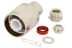 SC Male Connector Clamp/Solder Attachment for RG55, RG58, RG141, RG142, RG223, RG303, RG400, PE-C195, PE-P195, LMR-195