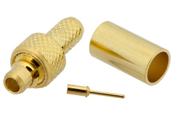MMCX Plug Connector Crimp/Solder Attachment for RG188-DS, RG316-DS