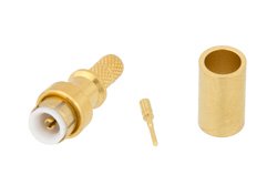 MMBX卡扣式插头连接器，压接/焊接附件，适用于RG316、RG174，带公头中心触点